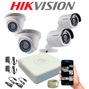 KIT CCTV HIKVISION MINI DVR TURBO CON DISCO DURO KIT-9