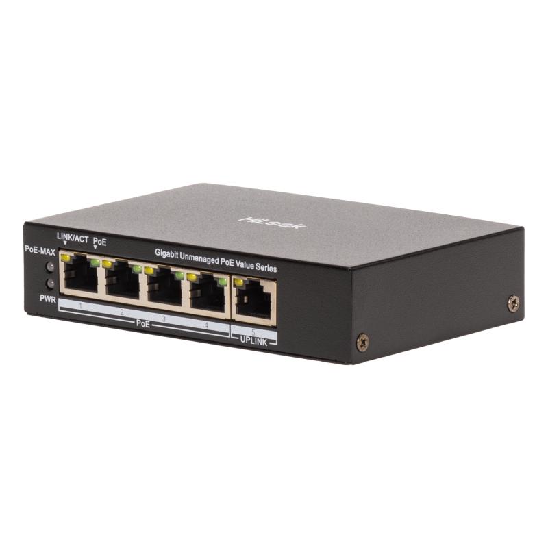 Conmutador POE Gigabit no administrado de 4 puertos NS-0505P-45(B) - Imagen 4