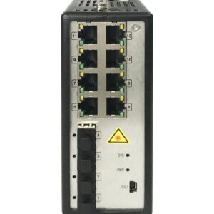 Conmutador PoE industrial totalmente gestionado de 8 puertos Gigabit