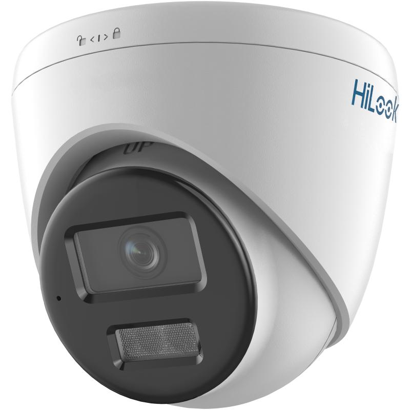 Cámara de red de torreta fija ColorVu de 2 MP con luz híbrida inteligente IPC-T229HA-LUF